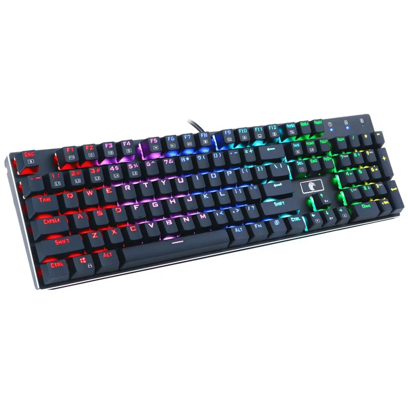 Клавиатура игровая Механическая Проводная с RGB светодиодный подсветкой 87/104