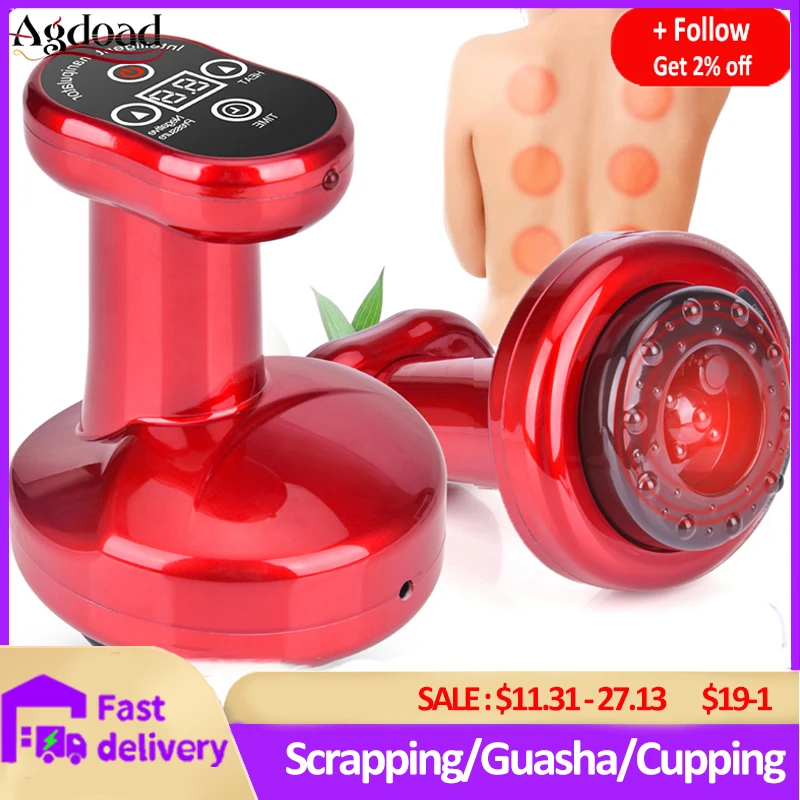 Электрический китайский Cupping GuaSha терапевтические Инструменты 2 в 1