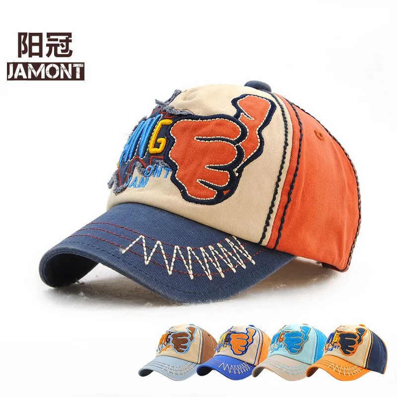 

Yang guan Europe And America CHILDREN'S Hat Spring And Autumn New Style Men And Women Children Baseball Cap-Style Contrast Color