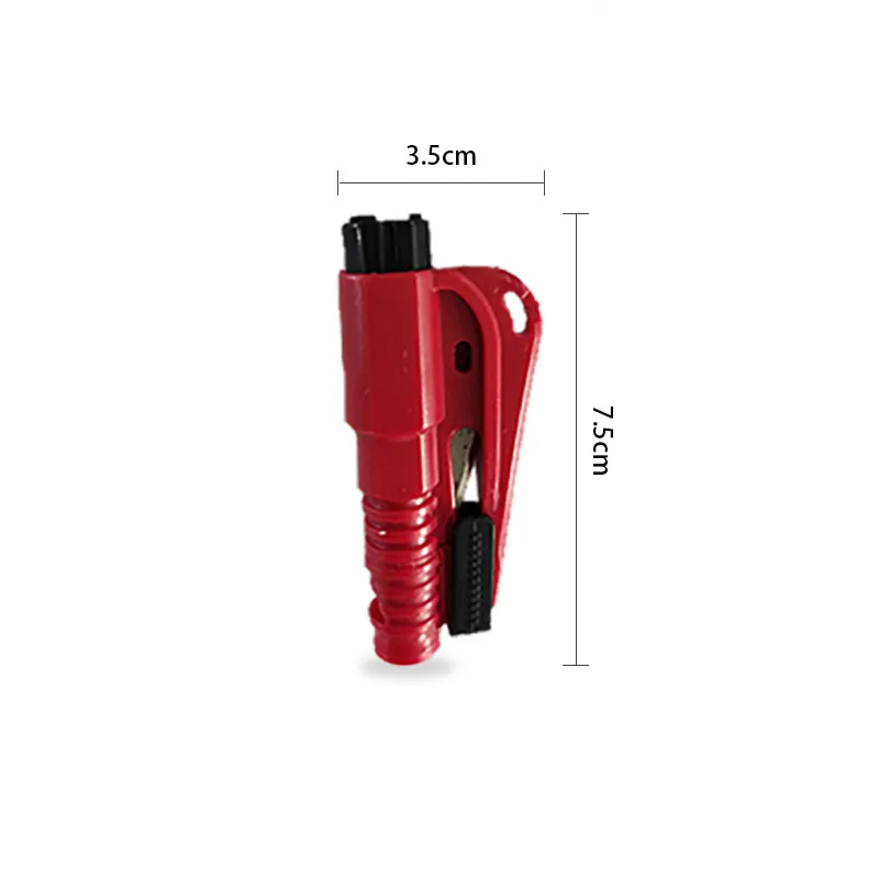 1 PC. Styling Car Pocket Auto Emergency Rescue Means Glass Window Breach Infant Safety Hammers with Keychain Belt Cutter |