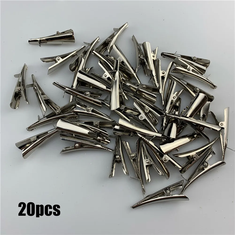 20pcs Christmas Clip Alloy Mini Clamp Clothespin Glitter Flower Clip