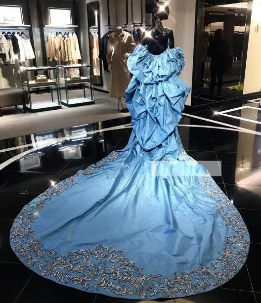 Великолепные Длинные вечерние платья халат de soiree abiye вечерние платья Аппликация vestido de festa заказное вечернее платье