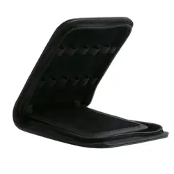 12 Pens Fountain Pen/Roller Pen Faux Leather Zipper Case Holder New Big Capacity Storage Bag Organizer Stationery