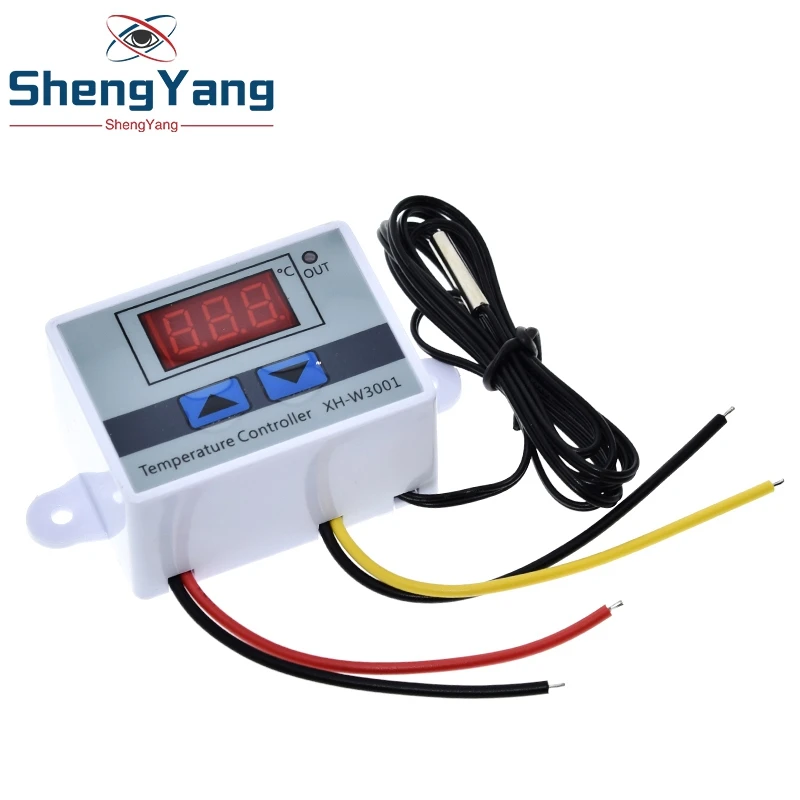 10A 12V 24V 220VAC цифровой светодиодный Температура контроллер XH W3001 для Arduino охлаждения