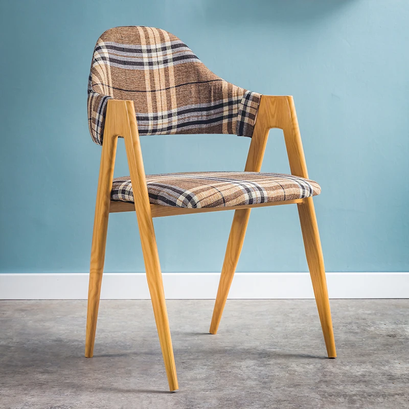 

Nordic Dining Chair A-Chair Modern Simple Household Ins Net Red Backrest Chair Negotiate Milk Tea Coffee Shop Chair leather
