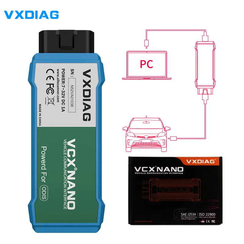 Новейший ODIS 4.4.1 VXDIAG для Audi/VW/Skoda/Seat Замена VAS5054 такой же функции новейший VCX NANO VAS 5054 OKI OBDII WiFi версия