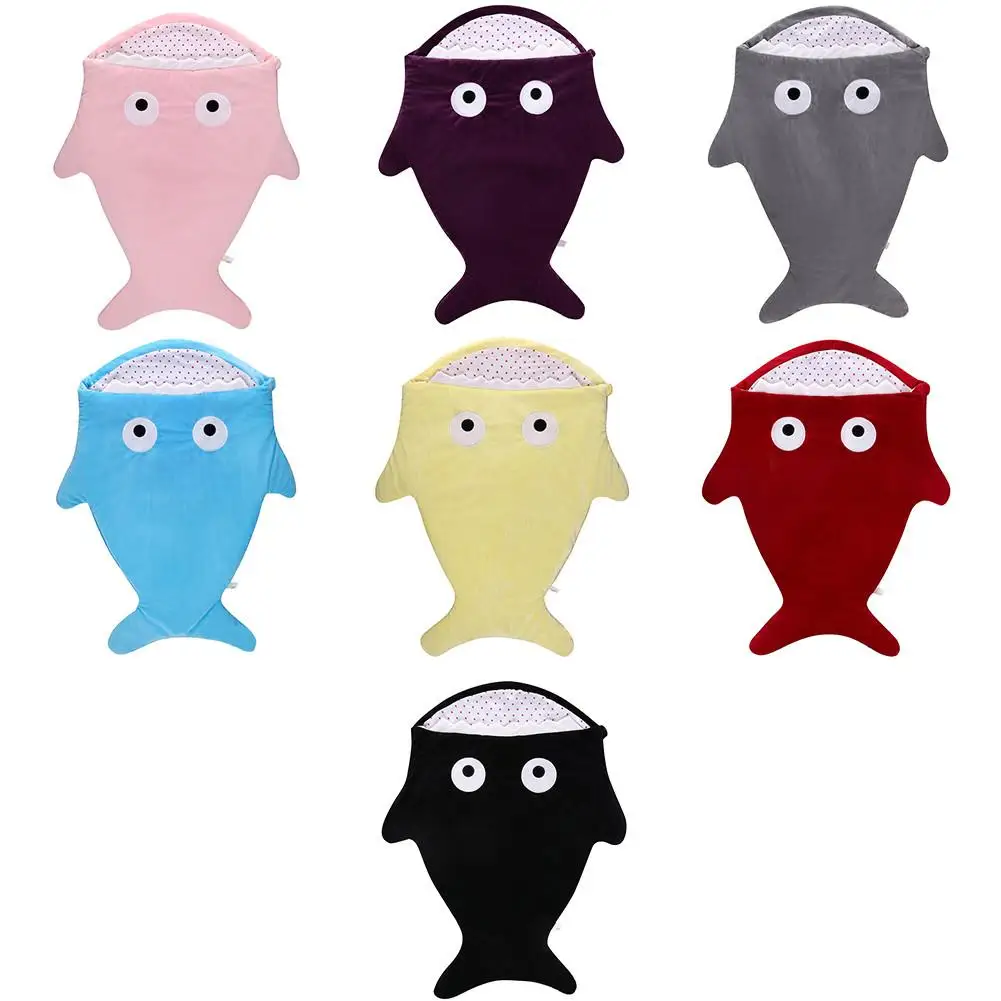 

Infant Sleeping Bag Cartoon Shark Sleeping Bag Anti-kick Is Autumn And Winter Baby Out Of Cotton Hugs Creative Gifts