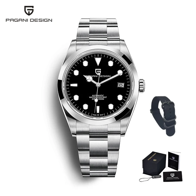 PAGANI DESIGN 2021 New Men's Automatic Mechanical Wristwatch Business Diving Men's Watch Luxury Sapphire 200M Waterproof Watches 