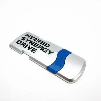 

Car HYBRID SYNERGY DRIVE Rear Trunk Emblem For Toyota Camry Crown Prius Sai Hybrid ABS Chrome Badge letter Sticker car styling