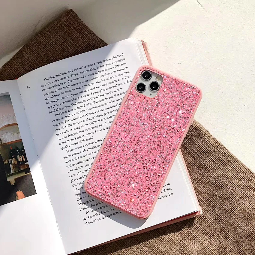 MIKE KLARKE MK.81 Phone Case For iPhone 11 Pro Max X XR XS Max 7 8 Plus SE 2020 Luxury Bling Glitter Shining Flash Powder Cases (7)