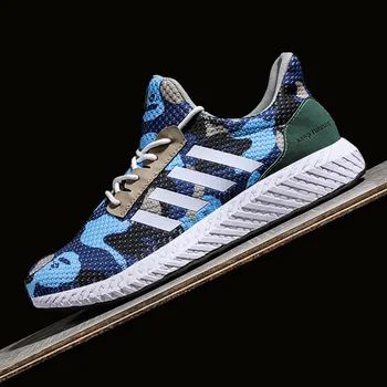 

Fashion Shoes Men Trainer Sneakers Camouflage Green Mesh Lightweight Breathable Flat Casual Shoes Mens Outdoor Walking Shoes