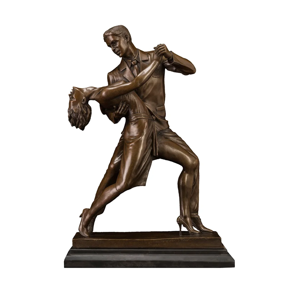 Moderne Skulptur Figur Bronze Mann Frau Liebespaar