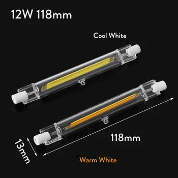

2pcs Dimmable R7s LED Light Bulb 78mm 118mm 6W 12W 25W COB Replace Halogen Lamp For Work And Security Lights
