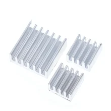 3PCS Adhesive Raspberry Pi Heatsink Cooler Pure Aluminum Heat Sink Set Kit Radiator For Cooling Raspberry Pi 2 B