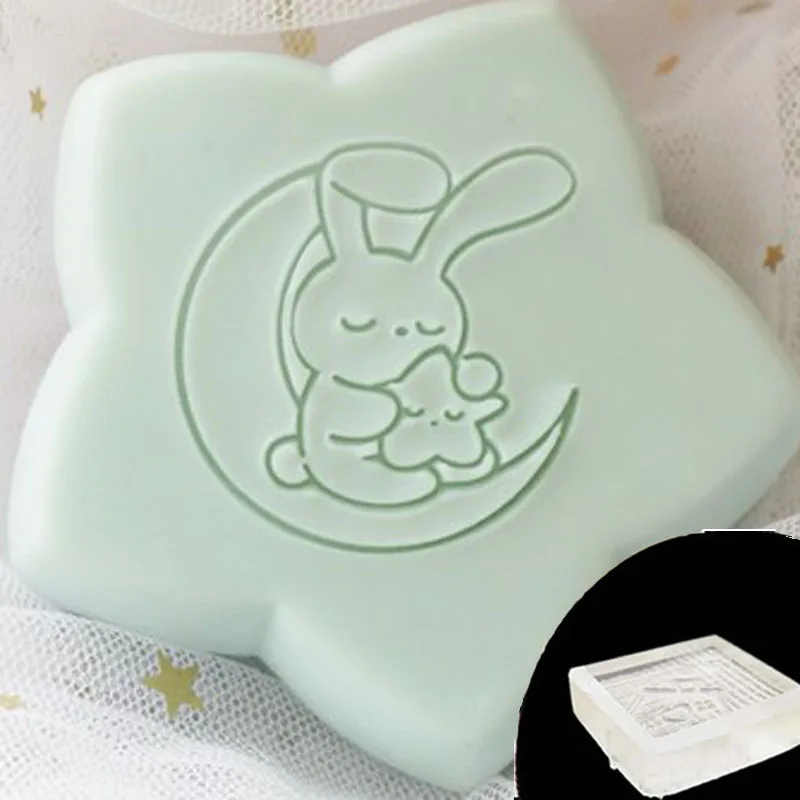 Lovely Handmade Clear Stamps, Animal Seal, Rabbit, Cat, Lion Pattern, Soap Making Mold, Natural Crafts, Chapter Custom Stationer