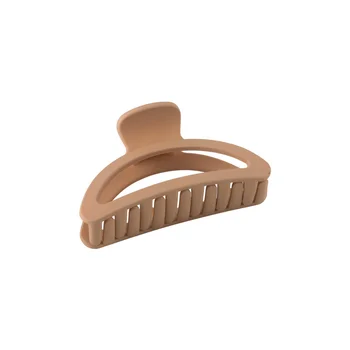 1Pcs Korean Coffee Beige Large Hair Claw Acrylic Hairpin Geometry Barrette Crab Hair Clips Headwear Womens Girl Hair Accessories 6