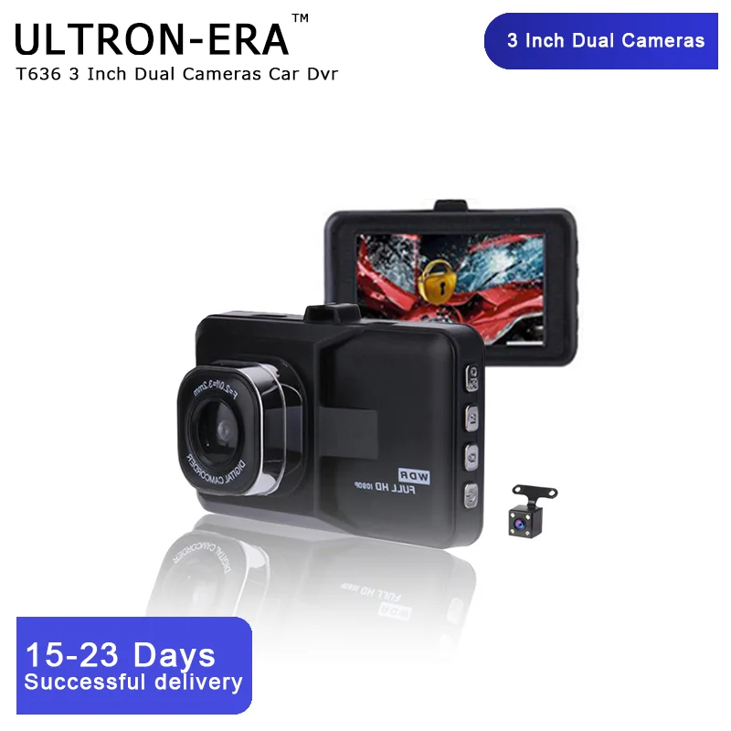 Full HD 1080P Автомобильный видеорегистратор 3 0 дюймов ips экран камера с двумя