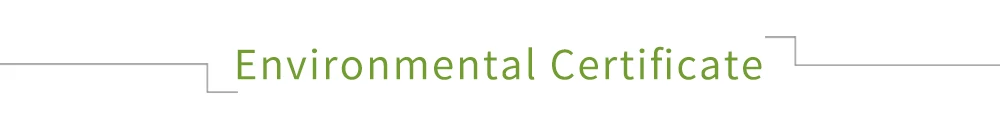 Environmental Certificate
