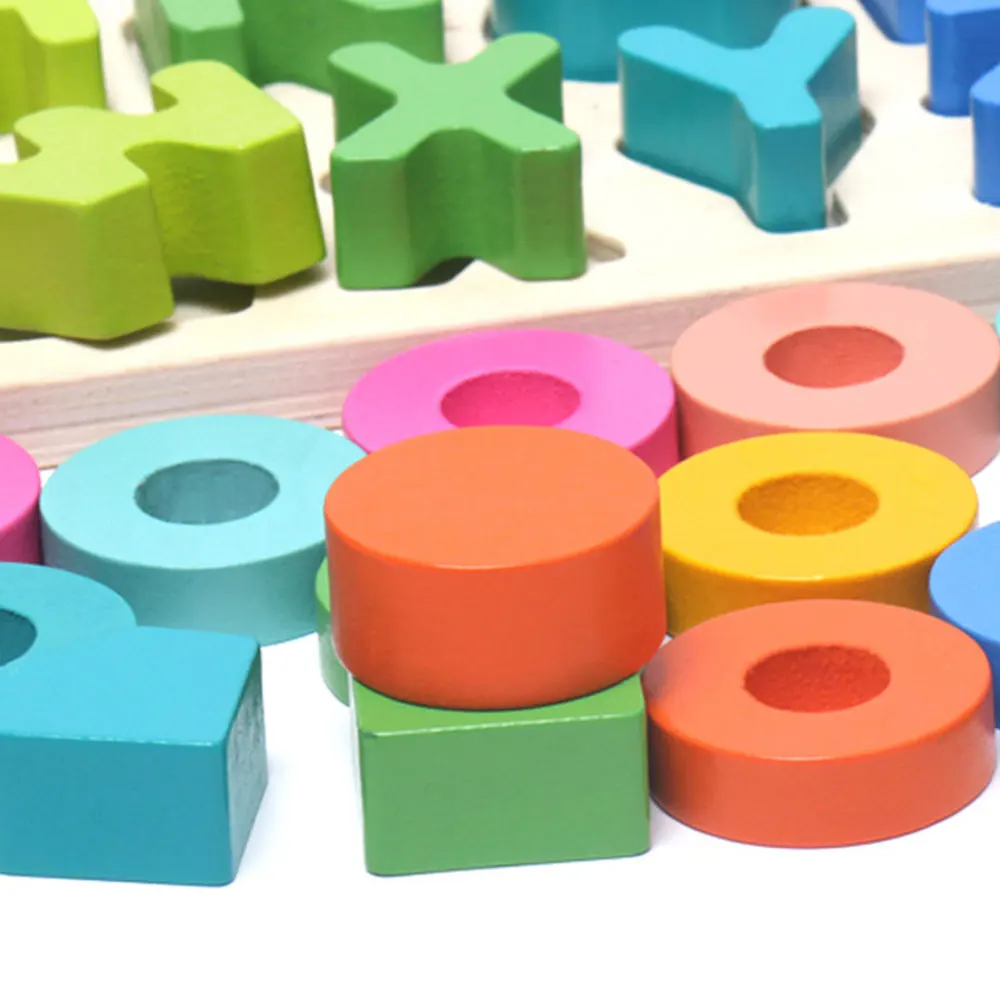 Детская деревянная материалы montessori учиться считать соответствие цифрового Форма раннее образовательное обучение Математические Игрушки