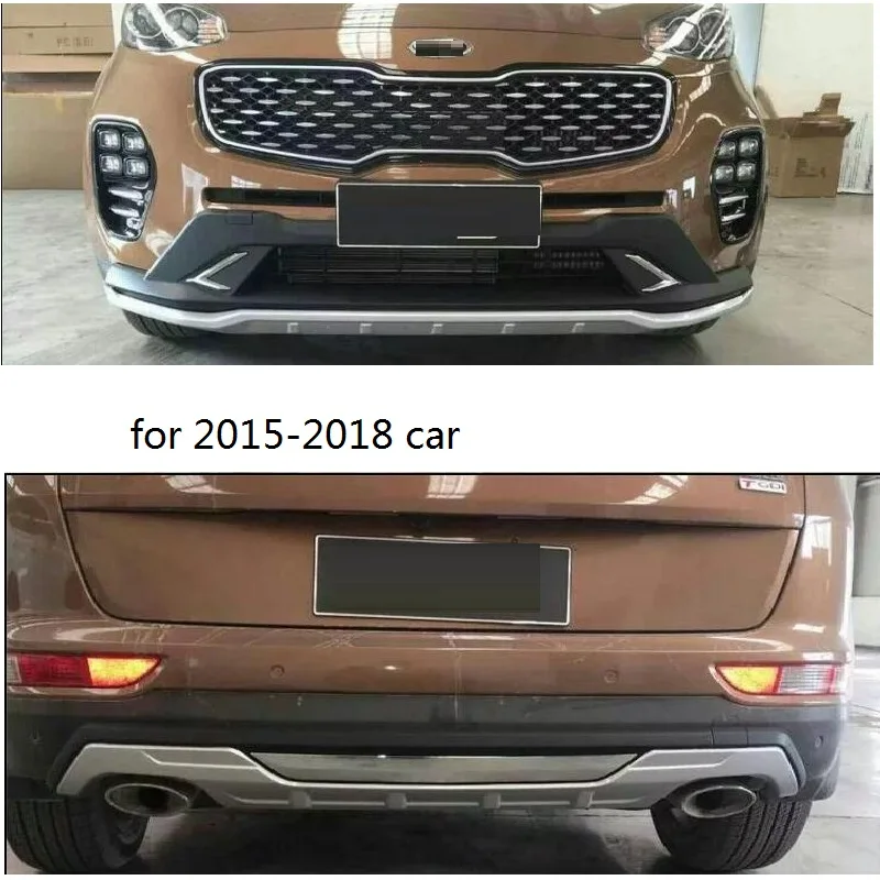 차량 앞 뒤 범퍼 커버 플레이트, 기아 스포티지 kx5 2015 2016 2017 2018 범퍼 SUV 액세서리