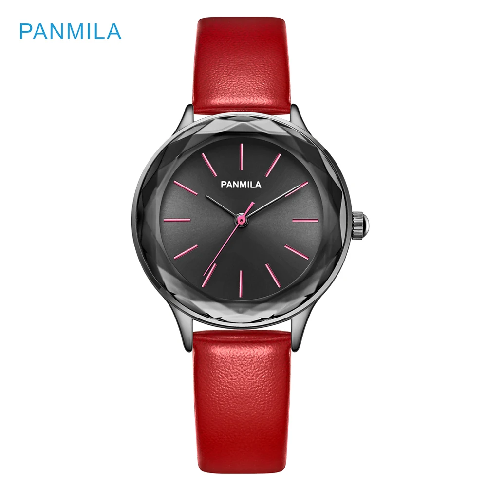 

NO. 2 Luxury Ladies Multi Face Dial Quartz Watch Women Dress PU Leather Wrist Watches Classic Red Clock 2018 relogio feminino