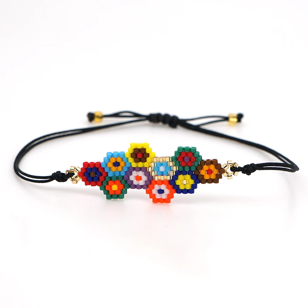 Go2boho MIYUKI Rainobow браслет Boho Chic Pulseras Mujer Moda женские ювелирные изделия Детские Браслеты Дружба ручной работы Тканые