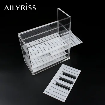 

Acrylic 5 Layers Clear Eyelash Storage Box Display Organizer for Grafting Eyelash Extension Glue Pallet Holders