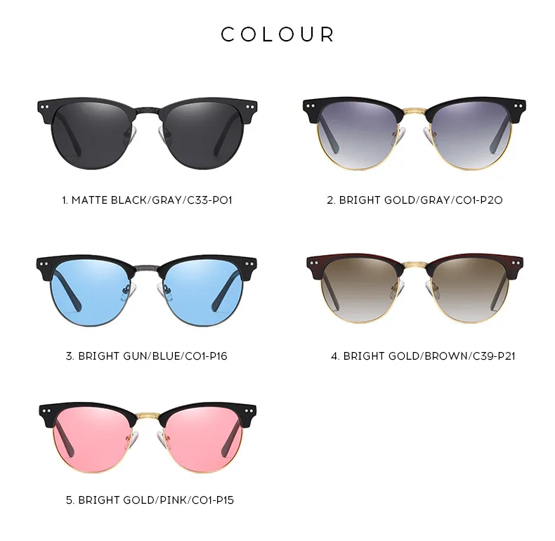 KARL Новые поляризованные солнцезащитные очки женские роскошные брендовые дизайнерские солнцезащитные очки без оправы винтажные очки для вождения синие оттенки для женщин