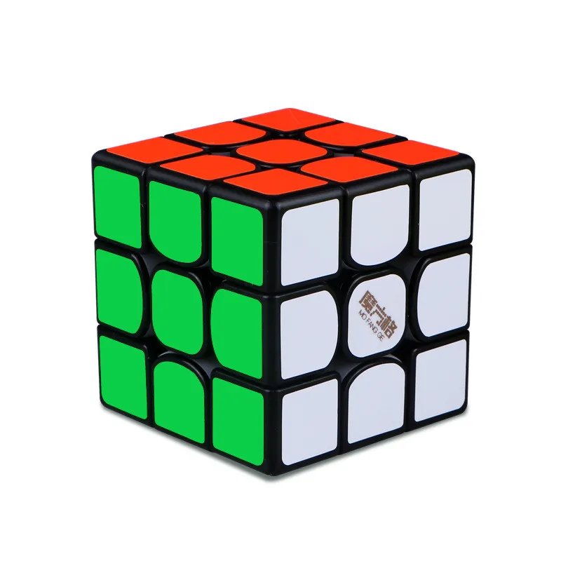 Qiyi Mofangge грома V3 м 3x3x3 Магнитная Волшебная головоломка 3x3 Скорость кубики головоломка, куб, классические обучающих игрушек для детей, подарок - Цвет: Megnetic Black