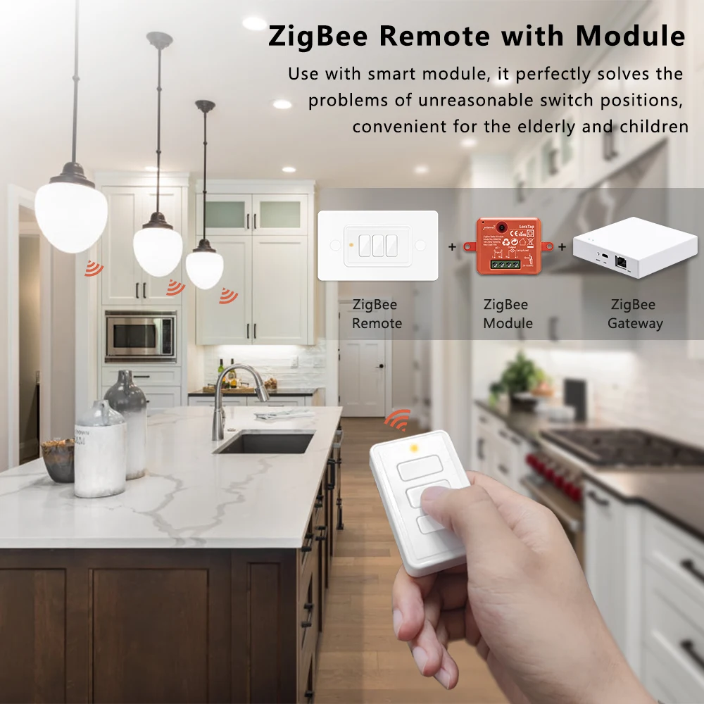 ZigBee 3.0 Wireless 12 Push Button Remote Tuya Scene Automation Control Switch Smart Life Alexa Home Assistant Zigbee2MQTT motion detector light switch