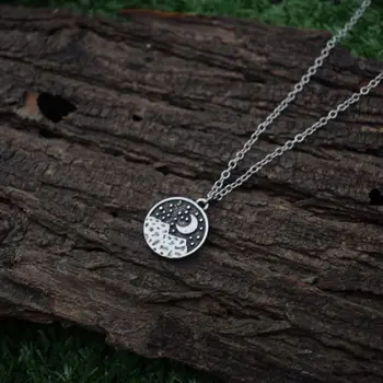 

10PCS/LOTS Mountain Necklace with Moon Pendant Necklace