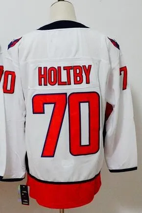 Все сшитые мужские футболки TJ Oshie ALEKSANDER Ovechkin Tom Braden Holtby Nicklas Backstrom Evgeny Kuznetsov - Цвет: Слоновая кость