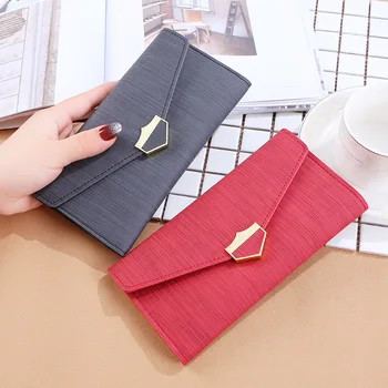

2020 new wallet women long two-fold crown retro folding clutch bag zipper card bag coin purse woman wallet womens wallet