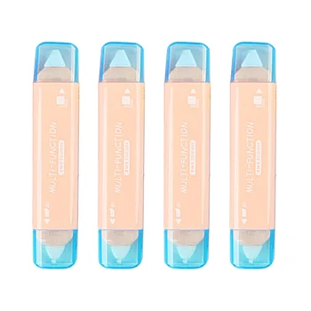 

4pcs Disposable Office For Kids Student Supplies Correction Tape 2 In 1 Double Sided Adhesive Stationery Glue Dot Liner School