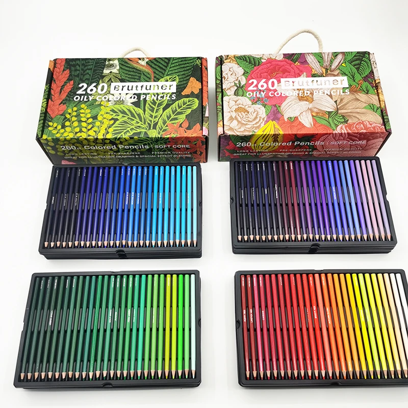 520 Brutfuner Professional 260 Colored Pencils Andstal Soft Core Color  Pencil For Artists Coloring Sketching Drawing