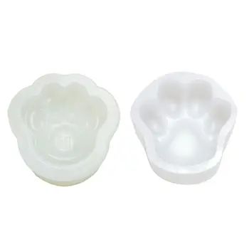 

3.5 Inch DIY Large Pet Paw Silicone Mold Dog Cat Paw Print Resin Mold Art Craft Q0KE