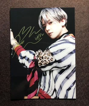

hand signed SuperM autographed photo BAEKHYUN 5*7 092019N1