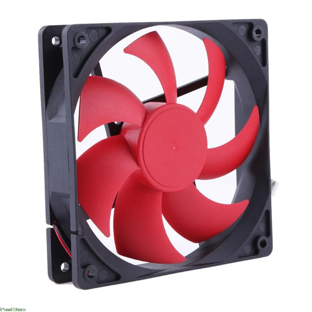 Draagbare Computer Dubbele Hoofd 12 CM PC Computer CPU Koelventilator Koeler Super Rustige Stille CPU Cooling Fan voor PC