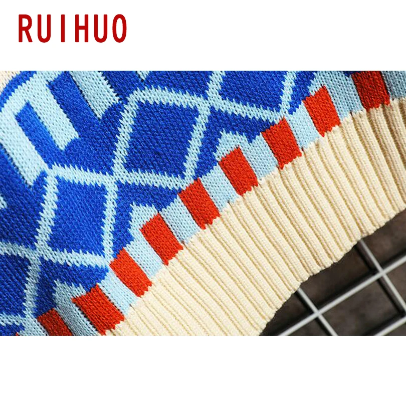 RUIHUO полосатый зимний свитер, Мужской пуловер, зимнее пальто, мужской свитер, зимнее пальто, мужские свитера на осень, Корейская одежда 5XL