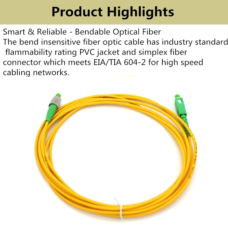 cabo de remendo de fibra óptica semente