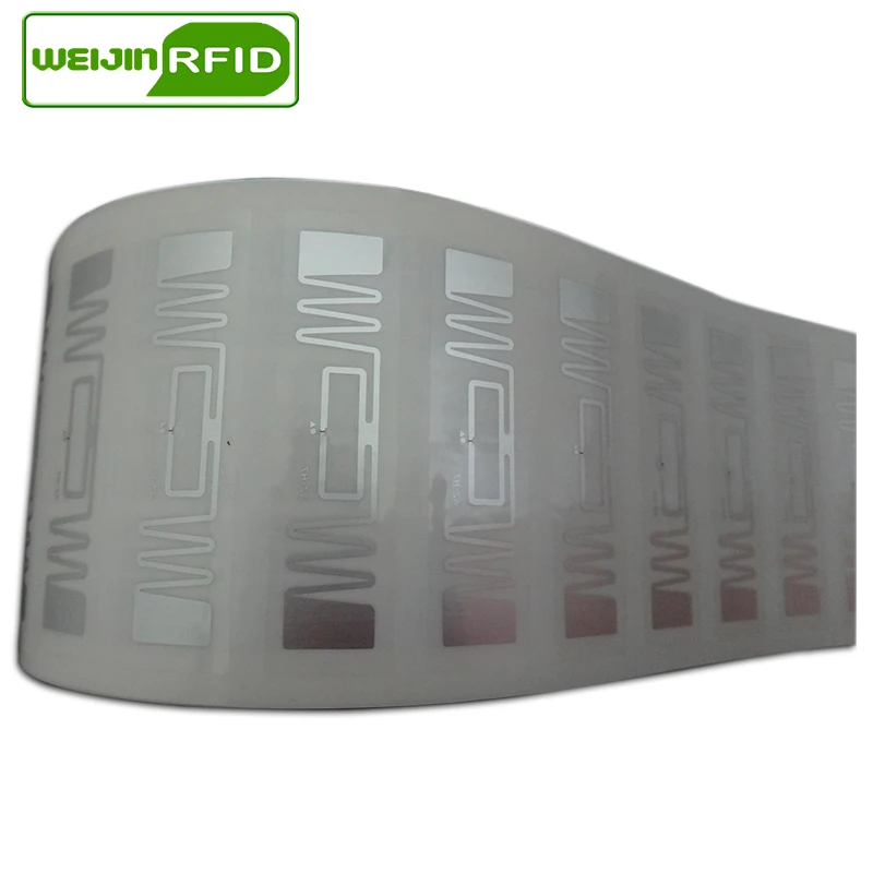 UHF RFID тег EPC 6C стикер NXP Ucode7 AZ-H7 влажная инкрустация 915mhz868mhz860-960MHZ 100 шт клейкая Пассивная RFID этикетка