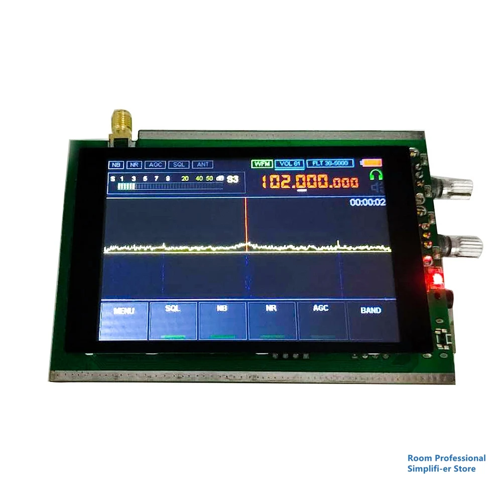 

New 50K-200MHz HAM Radio Malachite Receiver UHF Malahit 3.5 Inch AGC Durable LCD Display DSP SDR Noise Reduction Full Mode