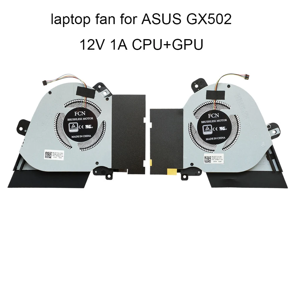 Cooler para Computador Ventiladores para Asus Rog Zephyiro s Gx502 Lws Gx502gw Gu502 gw Gpu Cooler Cooler dc 12v 1a