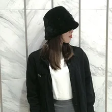 Зимняя меховая шапка в рыбацком стиле, Панама для мужчин и женщин, уличная шапка для путешествий, модная шляпа-ведерко кепки для женщин и мужчин, зимние шапки, сохраняющие тепло