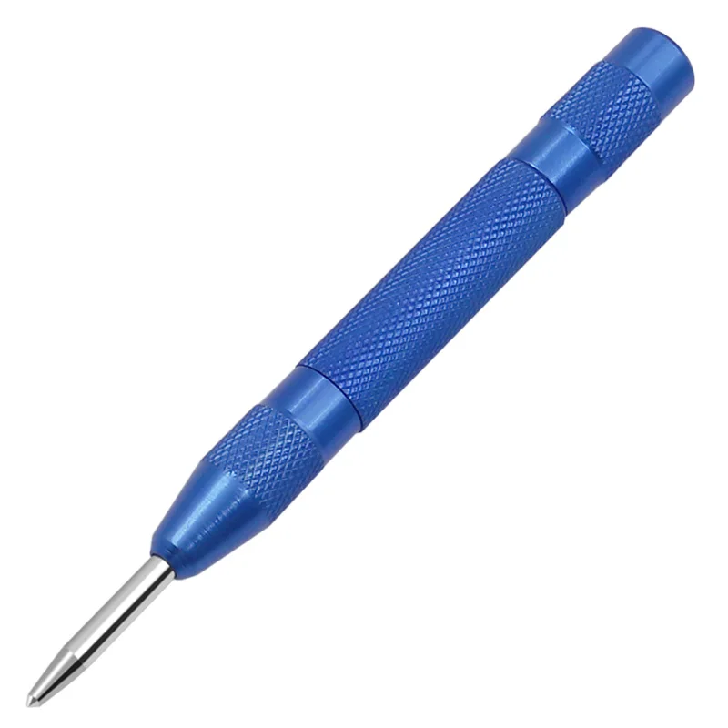 blue Черный 5 дюймов автоматический центр сверло Pin удар подпружиненный маркировки пусковых отверстий ручные инструменты - Цвет: blue