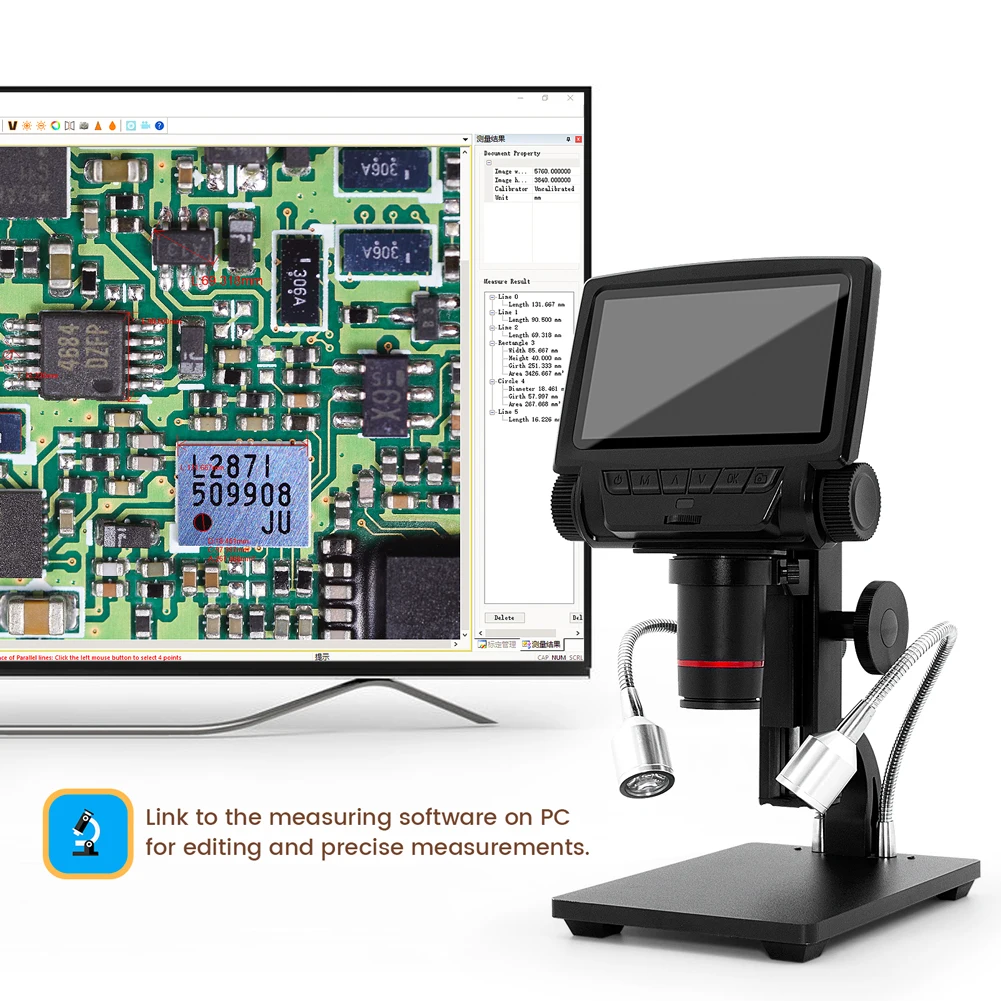 US $164.45 Andonstar Digital Microscope USB ADSM301 HDMIAV Long Object Distance Digital Microscope for Phone Repair Soldering Tool Watch