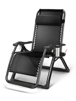 

Convertible Heavy Duty Chaise Lounge Portable Outdoor Furniture Beach Lounger Folding Armchair for Home/Office Noon Break Rest