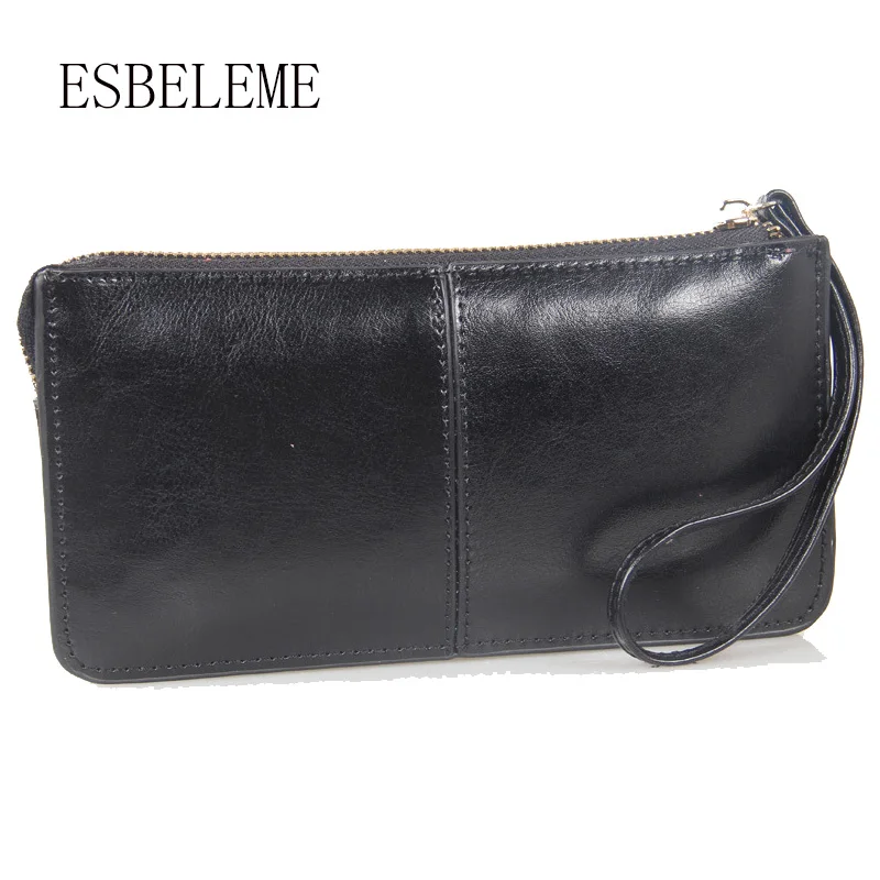 

2019 Brand Women Long Wallet Genuine Leather Female Large Capacity Evening Bags Ladies Evening Day Clutch Women Purse YI141