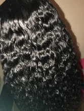 Cranberry-peluca con cierre de encaje 4x4 para mujer, cabello Remy brasileño de ondas profundas, pelucas de cabello humano con encaje frontal 13x4, línea de cabello prearrancado