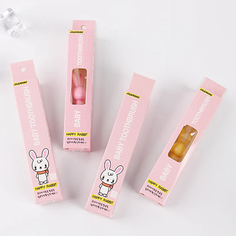 

Cartoon Children Bear Sucker Toothbrush Korean-style Bunny Soft Bristle Nursing Care Cleaning Toothbrush Baby 3-12-Year-Old